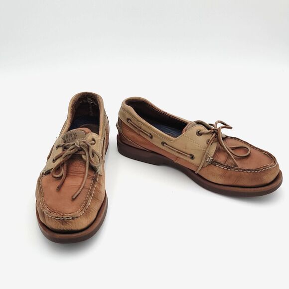 Sperry Top Sider Mens10M Boat Shoes Leather 0777940 Slip On Comfort Preppy EUC - Picture 3 of 16
